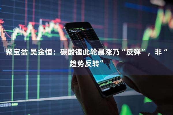 聚宝盆 吴金恒：碳酸锂此轮暴涨乃“反弹”，非“趋势反转”